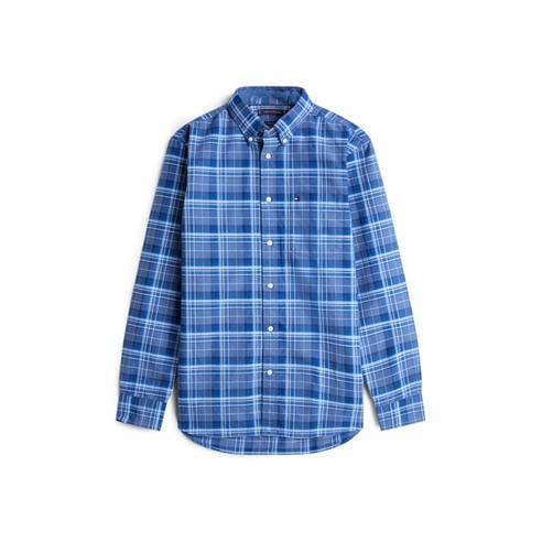 Tommy Hilfiger - Men's Check Oxford Long Sleeve Patterned Shirt