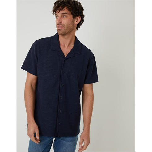 Threadbare - Men's Antti Short-Sleeve Plain Shirt