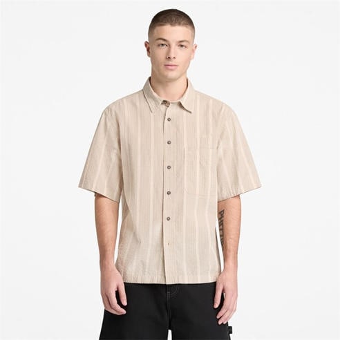 Timberland - Men's Patterned Short Sleeve Shirt
