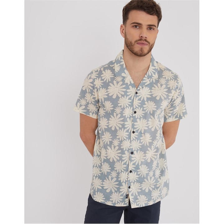 Threadbare Shirt Northhal In Blue