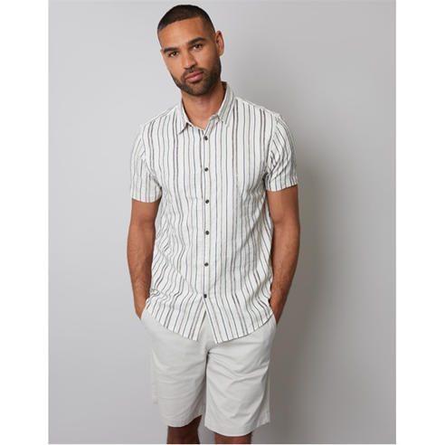 Threadbare - Brownhill Short-Sleeve Patterned Shirt