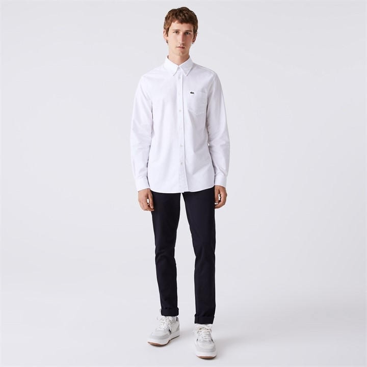 LACOSTE COTTON OXFORD SHIR