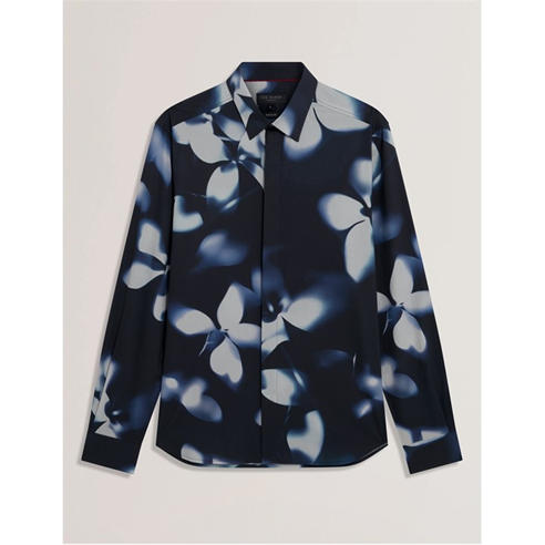 Ted Baker - Men's Long Sleeve Floral Patterned Shirt