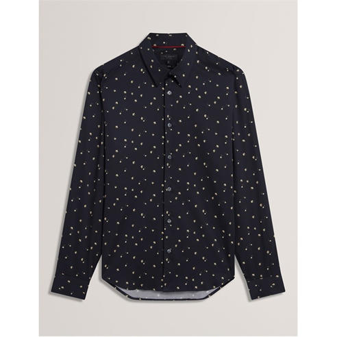 Ted Baker - Men's Long Sleeve Floral Patterned Shirt