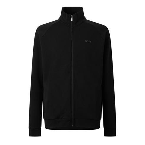 Boss - Mens BOSS BODYWEAR Funnel Neck Full-Zip Jacket with Metal Logo (Essense)