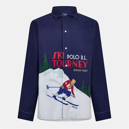 RALPH LAUREN - Men's Long Sleeve Plain Shirt