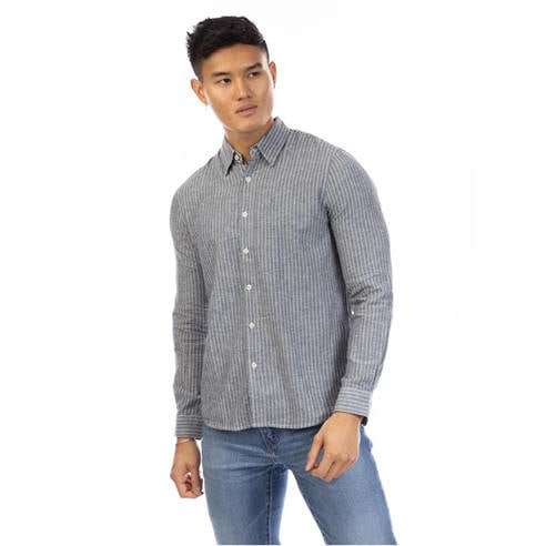 Peter Werth - Men's Cotton Long Sleeve Plain Shirt