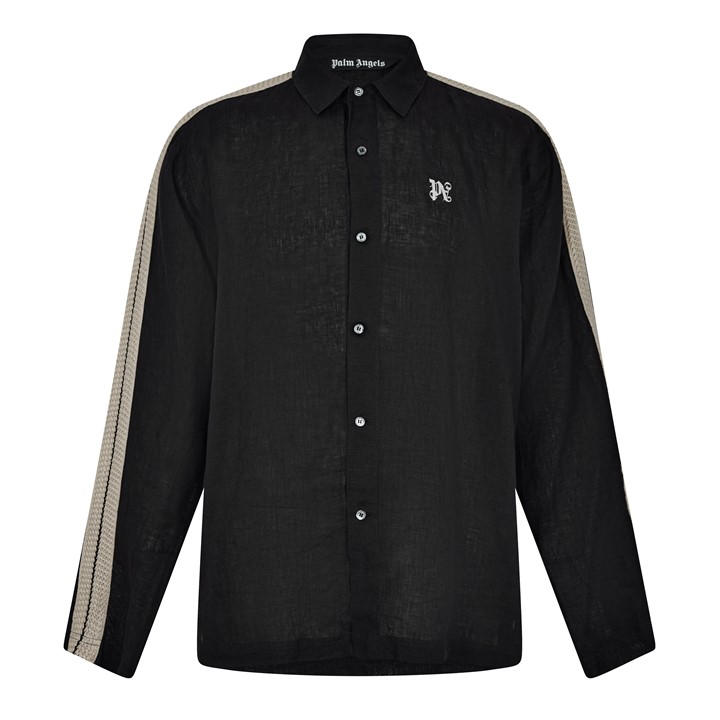 PALM ANGELS ONOGRAM POLO TRACK SHIRT