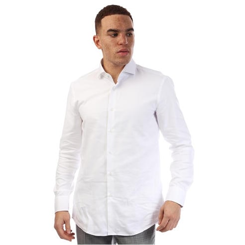 Boss - Men's H Hank Spread Long Sleeve Oxford Shirt