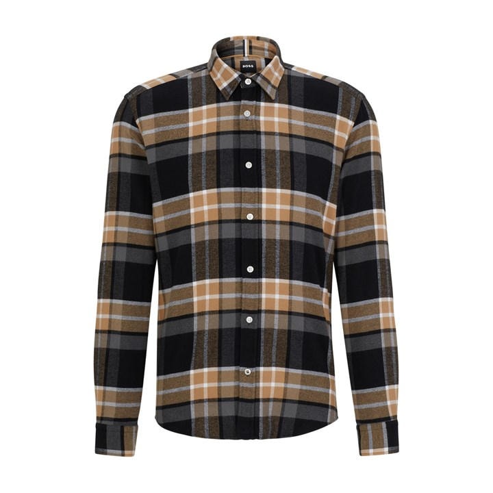 HUGO BOSS MEN'S LIAM KENT 233 PATTERNED LONG-SLEEVE SHIRT