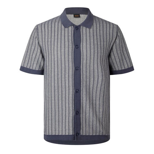 Boss - Men's Patterned Short Sleeve Shirt