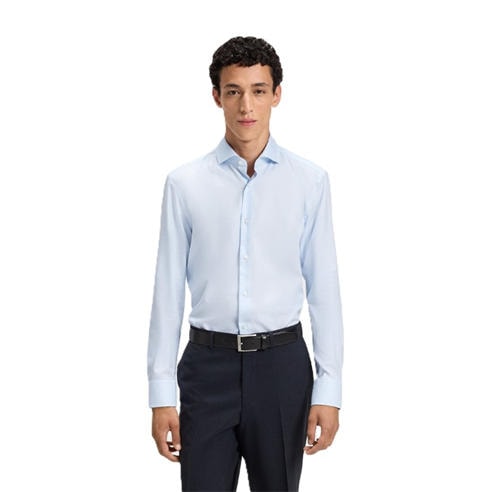 Boss - Men's H Hank Spread Long Sleeve Oxford Shirt