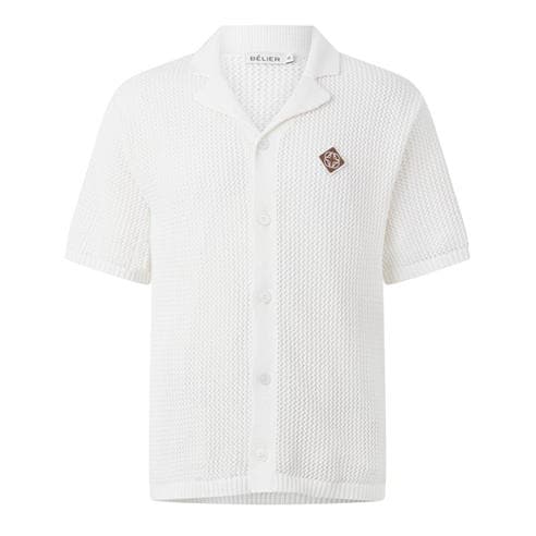 BELIER - Men's Short Sleeve Plain Shirt