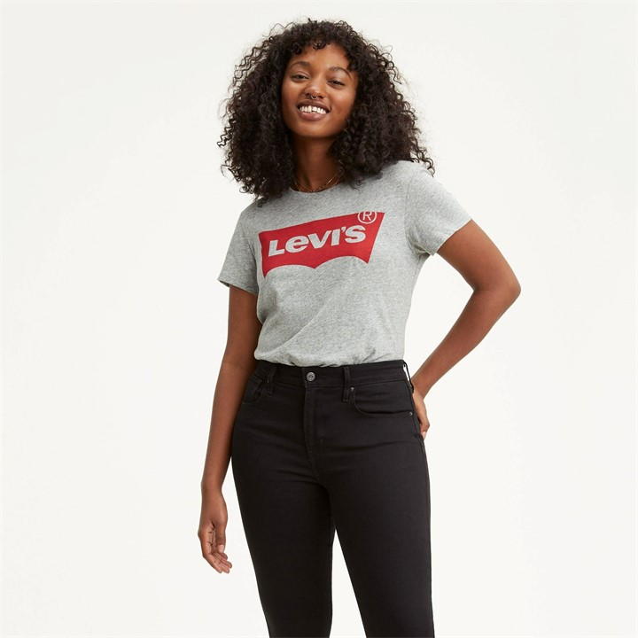 Levi's Logo T Shirt In Gray