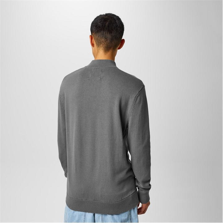 Slate - Jack Wills - Funnel Neck Half Zip Jumper Men