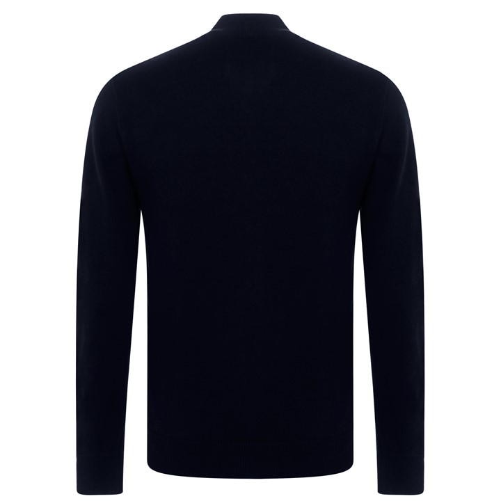 Navy - Jack Wills - Funnel Neck Half Zip Jumper Men