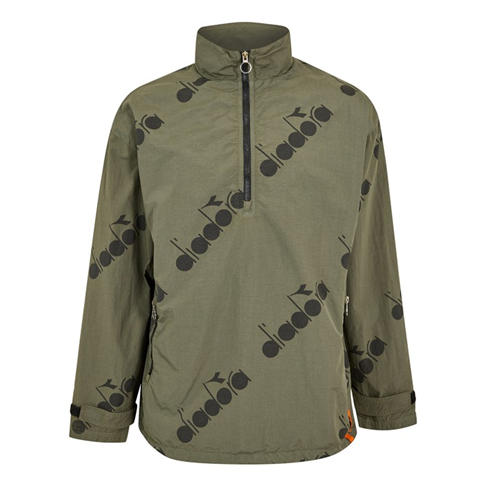Diadora - Men's Trk Half Zip All Over Print Tracksuit Top