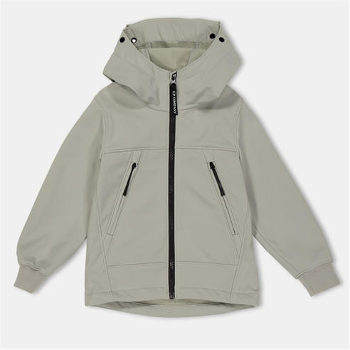 CP COMPANY - Kids' Goggle Water Resistant Long Sleeve Hooded Softshell Jacket