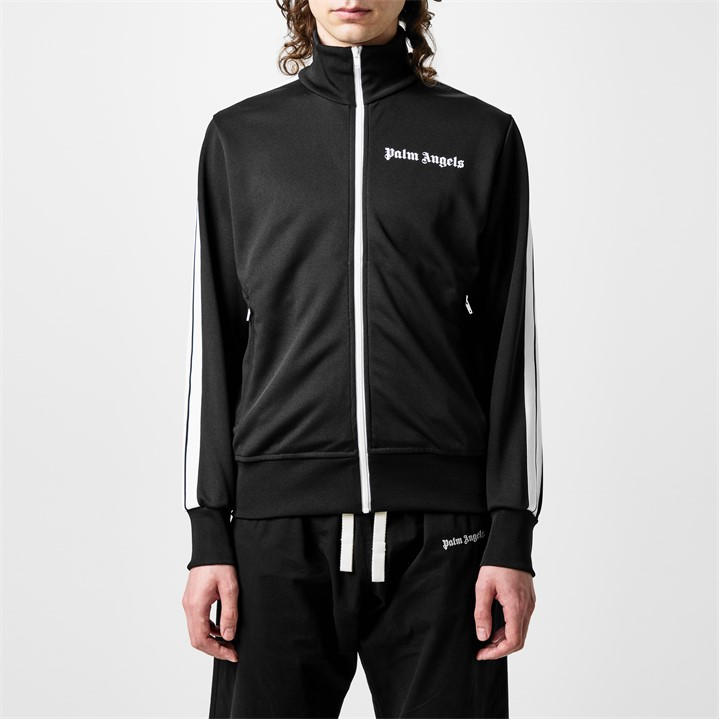 Palm Angels Men's Black Classic Tracksuit Jacket Extra Small