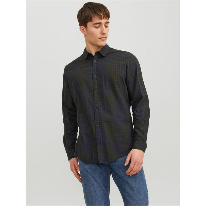 JACK & JONES GINGHAM LONG SLEEVE SHIRT M