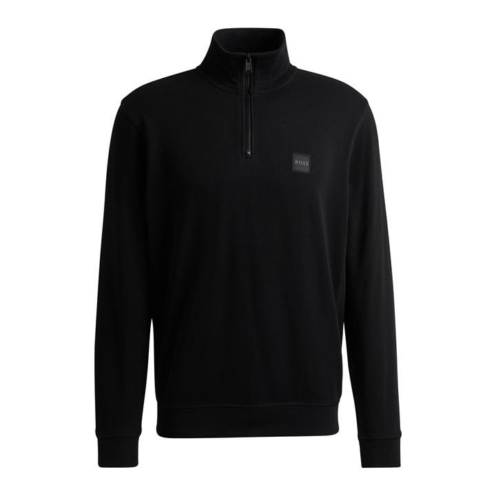 Black 001 - Boss - Zetrust quarter Sweater Mens