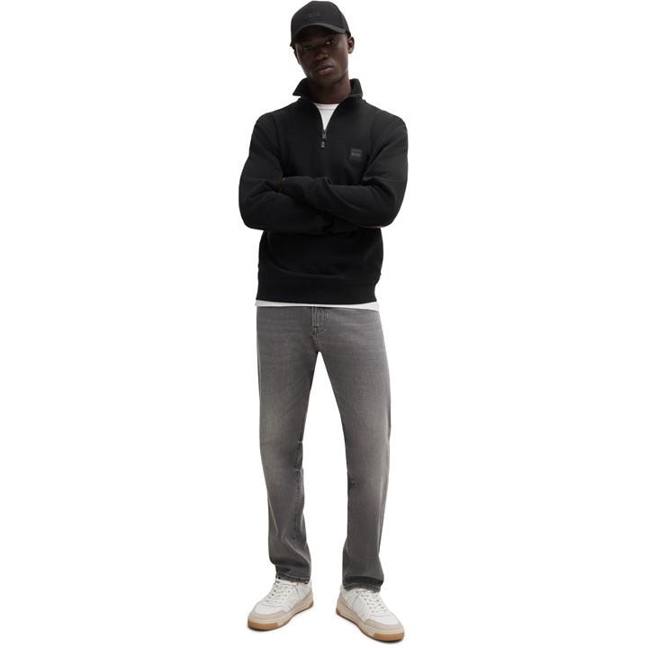 Black 001 - Boss - Zetrust quarter Sweater Mens