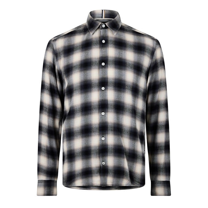 HUGO BOSS MEN'S C-LIAM-KENT-C1-243 PATTERNED LONG-SLEEVE SHIRT