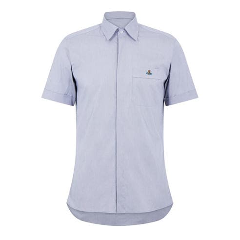 VIVIENNE WESTWOOD - Men's Cotton Classic Saturn Orb Short-Sleeved Shirt