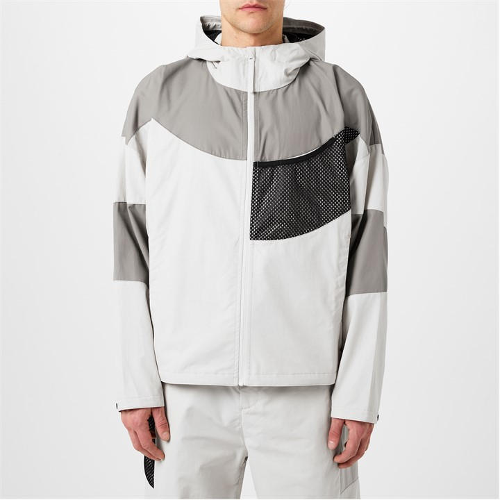REEBOK PATCHWORK HOODED WINDBREAKER