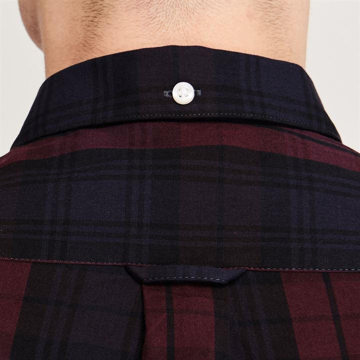 Farah Red 626 - Farah - Brewer Checked Shirt