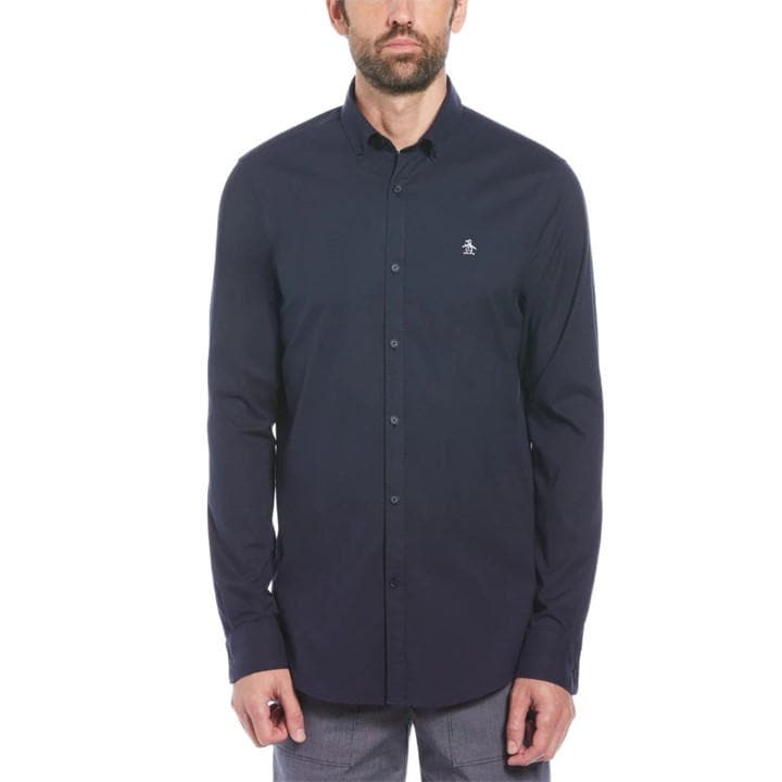 Original Penguin Ecovero Oxford Shirt - Blue