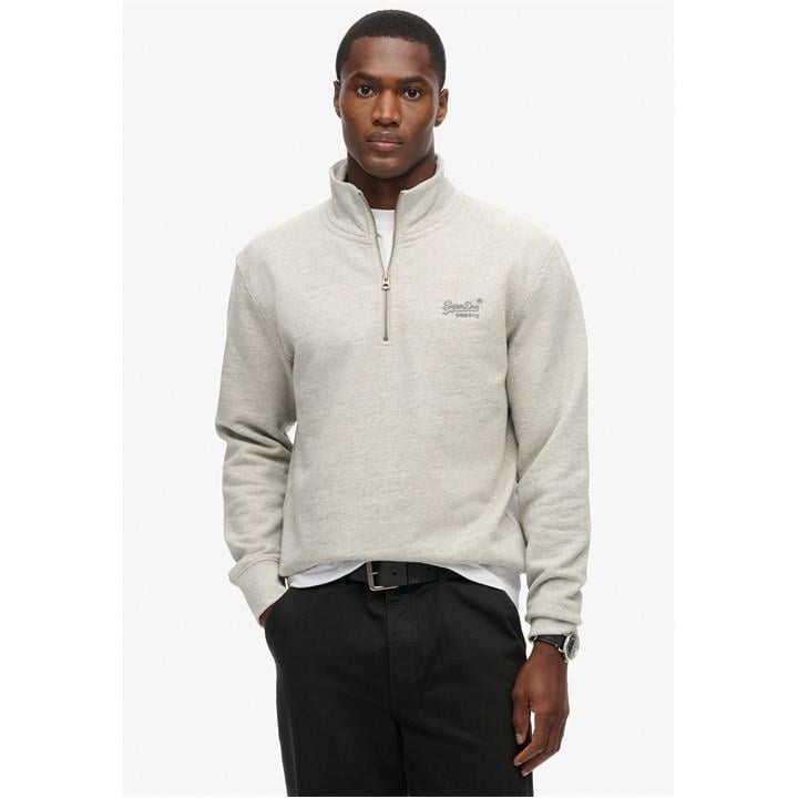 SUPERDRY HENLEY QUARTER ZIP FLEECE TO