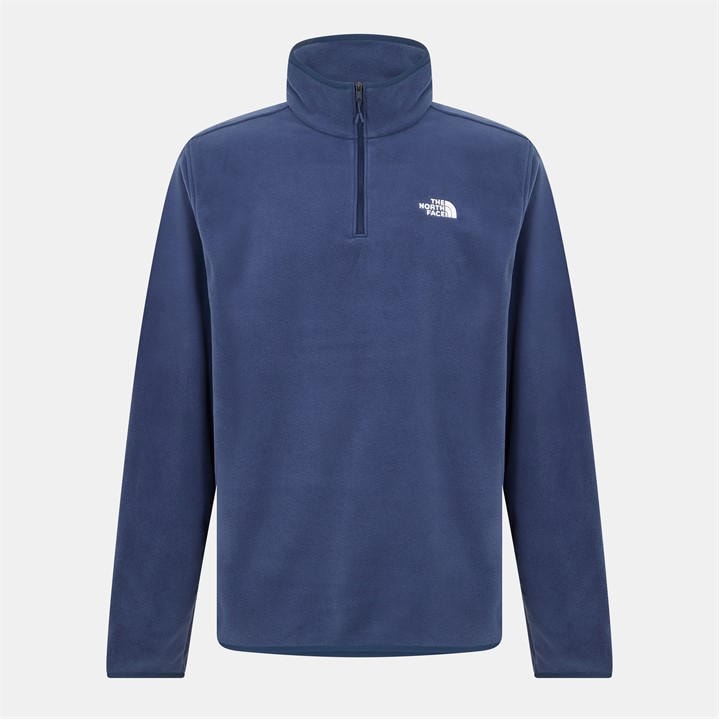 JK3 Black - The North Face - 100 Glacier Quarter Zip Fleece Mens