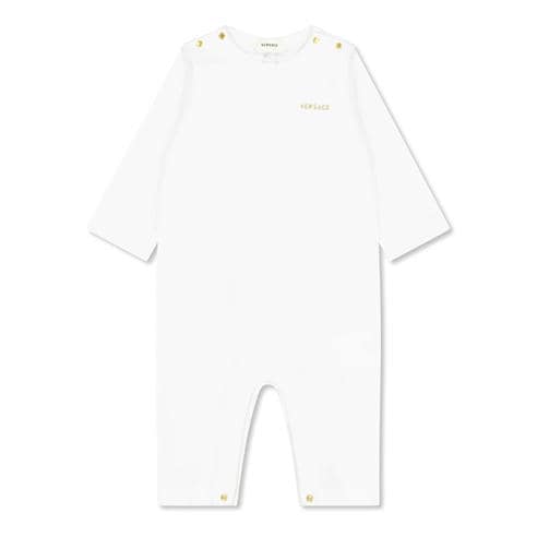 VERSACE - Kids' All-Over Logo Print Onesie