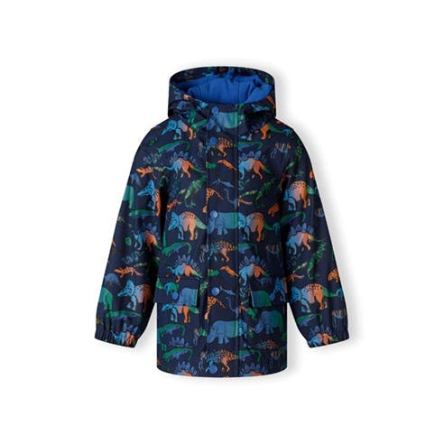 Minoti - Boys rain jacket printed navy