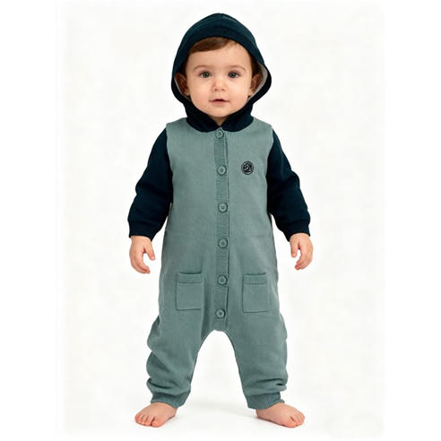 Pretty Green - Kids Cotton Long Sleeve Pram Suit
