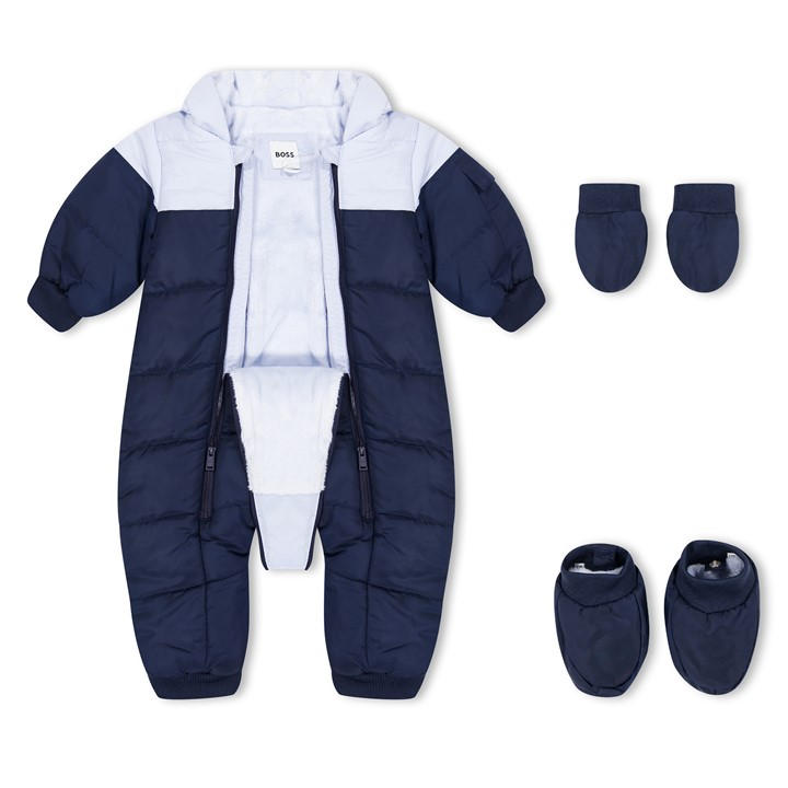 Navy 849 - Boss - Logo Snowsuit Babies