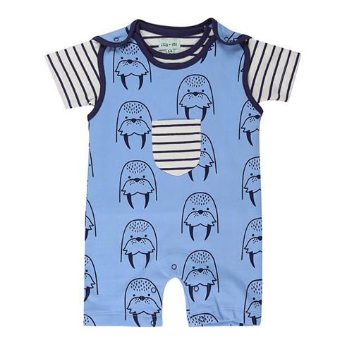 Lilly and Sid - Walrus Top and Trouser Pyjama Set