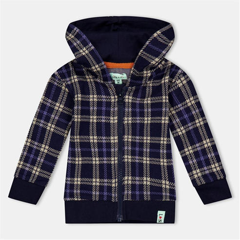 Lilly and Sid - Cheque Pattern Hoodie