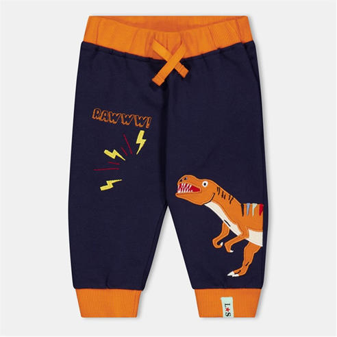 Lilly and Sid - Rawr Dino Closed Hem Fleece Joggers