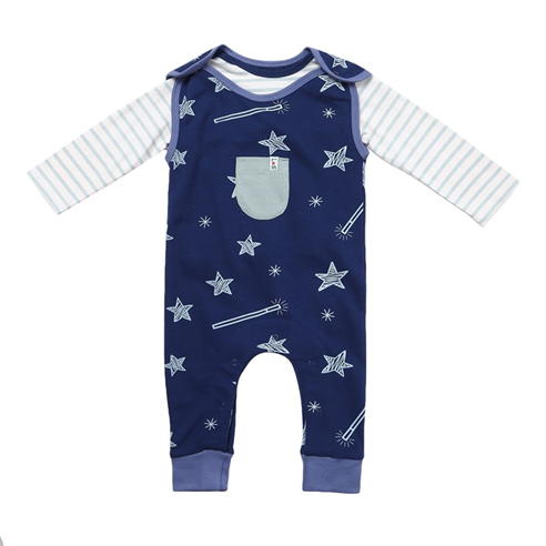 Lilly and Sid - Stars Top and Trouser Pyjama Set