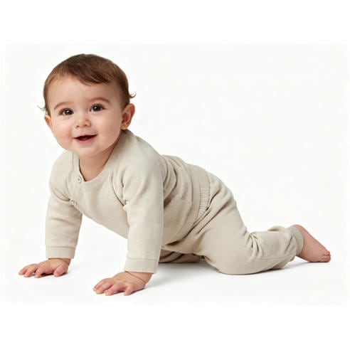 Pretty Green - Kids Cotton Long Sleeve Crew Neck Pyjama Set