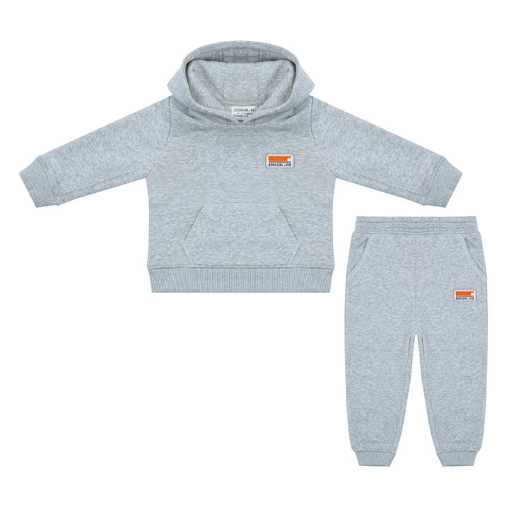 Soulcal Unisex Kids Grey Signature Oth And Jogger Set Babies