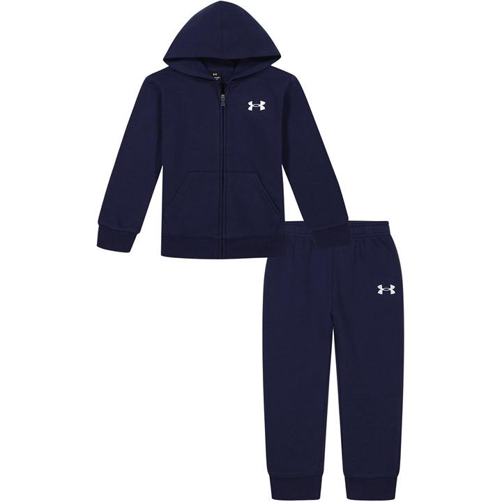 Under Armour Boys Blue Armour Branded Logo Fz Set Baby Size 0 - 3 Months