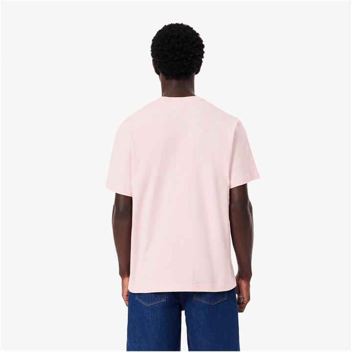 Pink T03 - Lacoste - Men's Regular Fit Small Logo T-Shirt