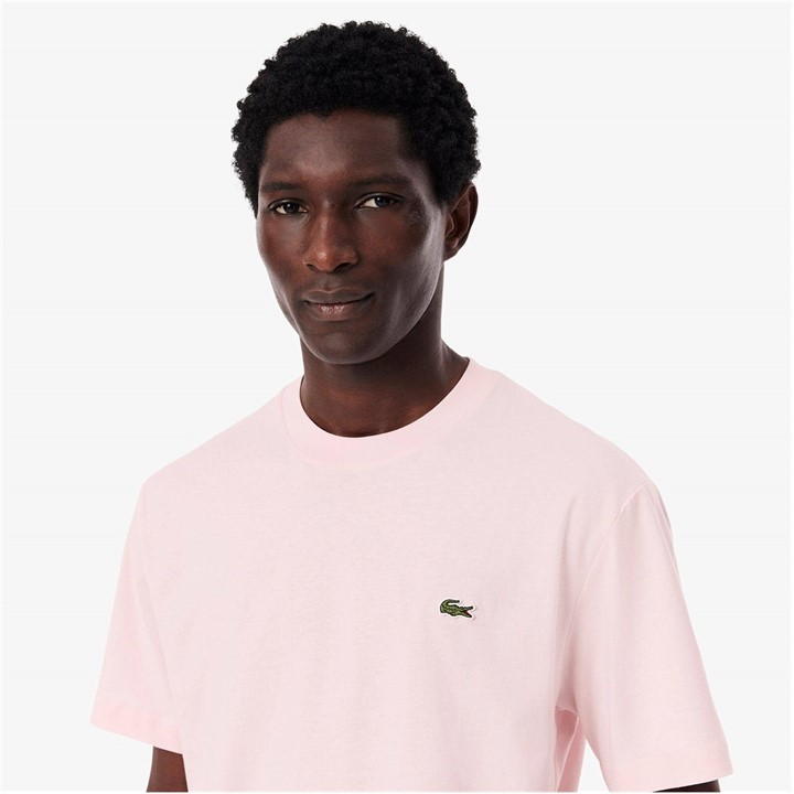 Pink T03 - Lacoste - Men's Regular Fit Small Logo T-Shirt