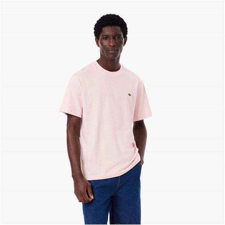 Pink T03 - Lacoste - Men's Regular Fit Small Logo T-Shirt
