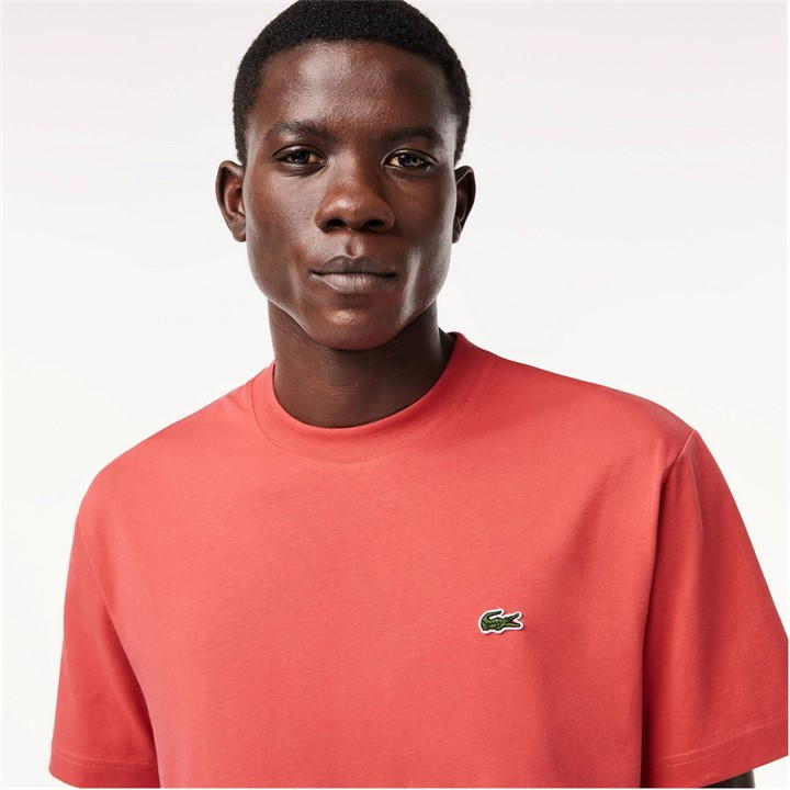 Red ZV9 - Lacoste - Men's Regular Fit Small Logo T-Shirt