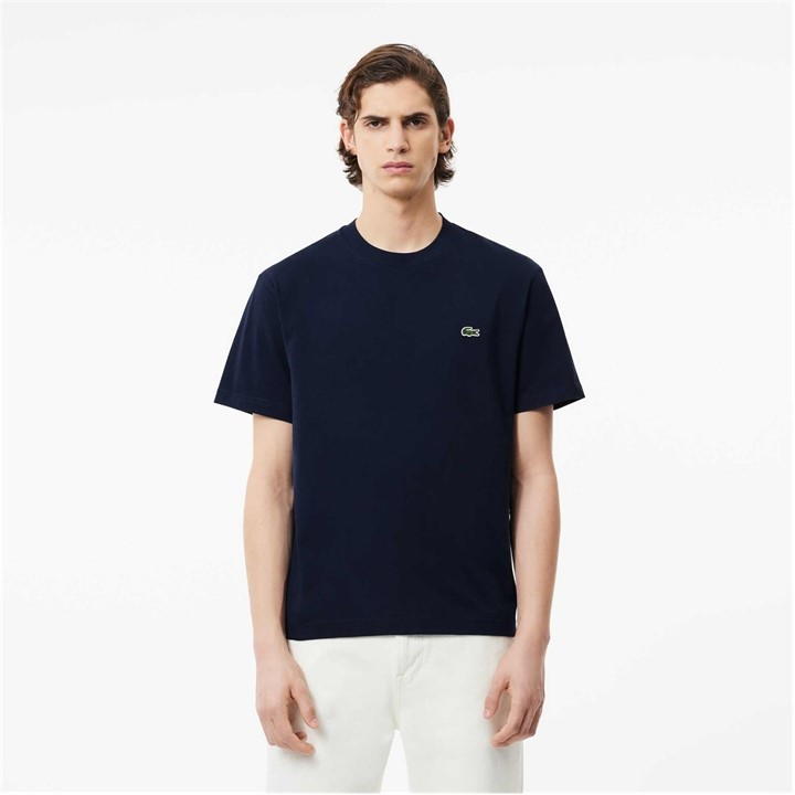 Navy 166 - Lacoste - Men's Regular Fit Small Logo T-Shirt