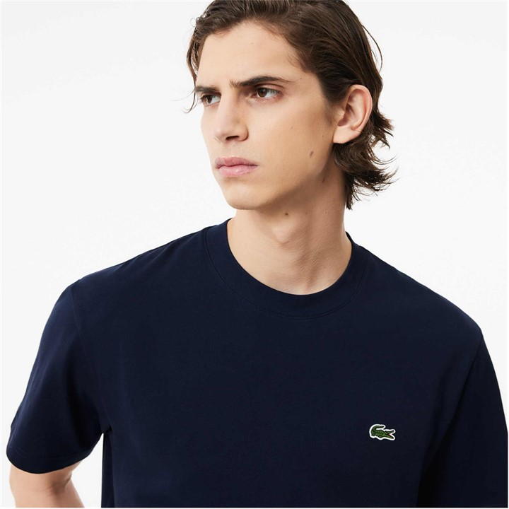 Navy 166 - Lacoste - Men's Regular Fit Small Logo T-Shirt